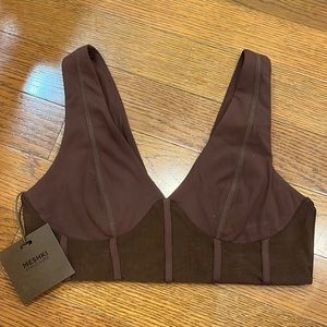 Dion Mesh Pannelled Crop Top